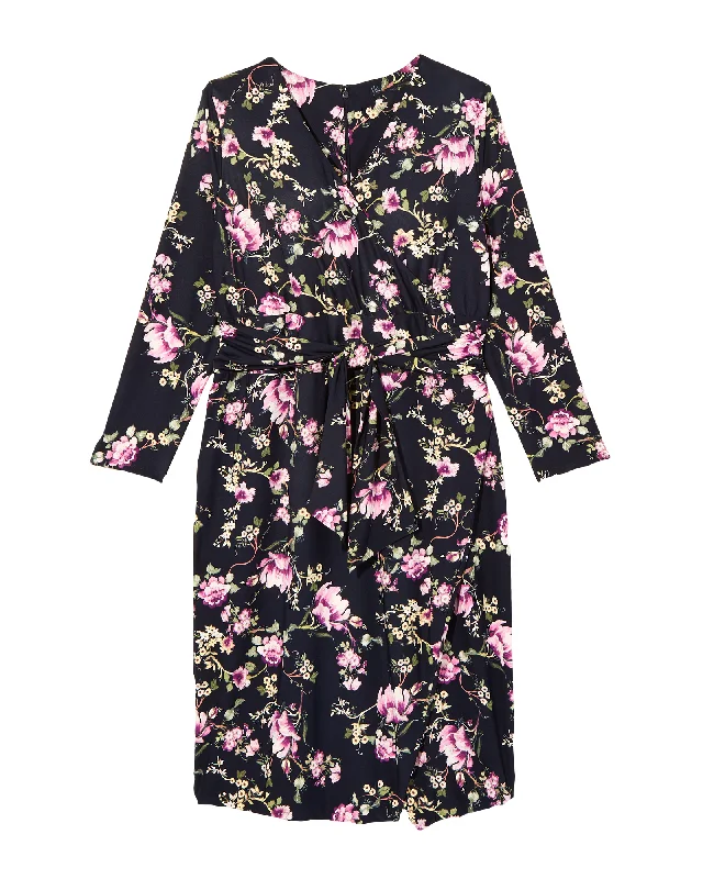 Huge Discounts Stamford Long Sleeve Dress | Navy / Pink
