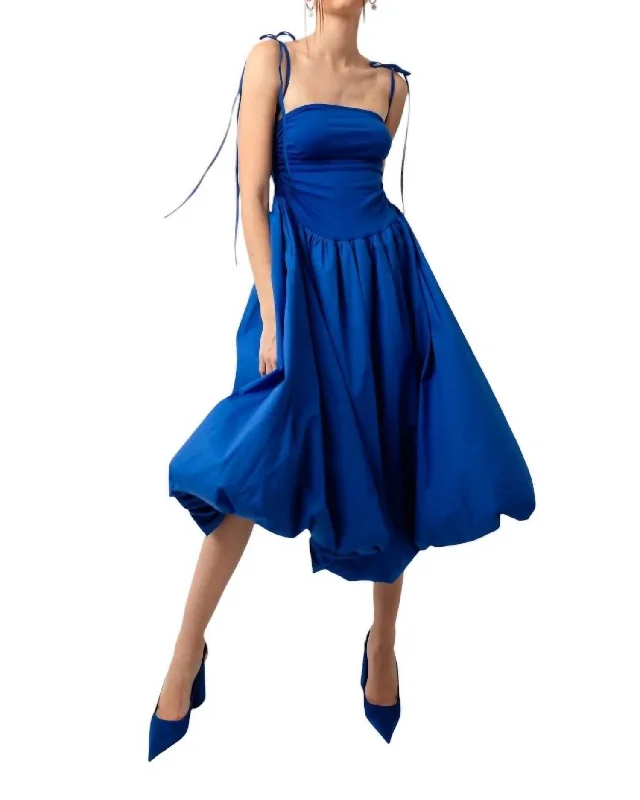Great Deals Alexa Puffball Dress In Electric Blue