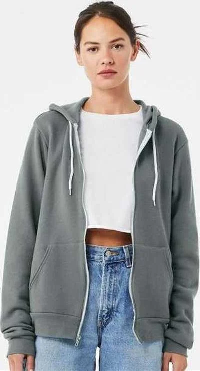 Deal of the Week Bella + Canvas 3739 Sponge Fleece Full-Zip Hoodie - Blue Storm