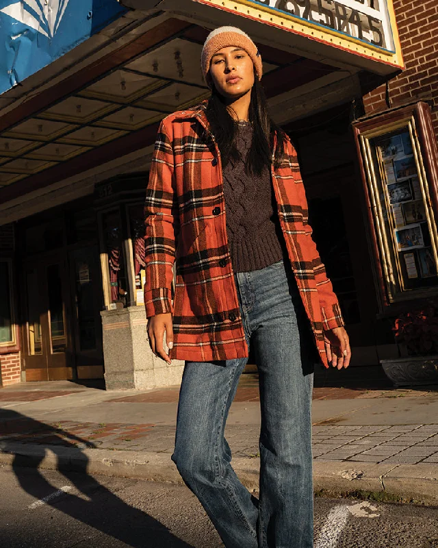 Super Deal Recycled Plaid Coat