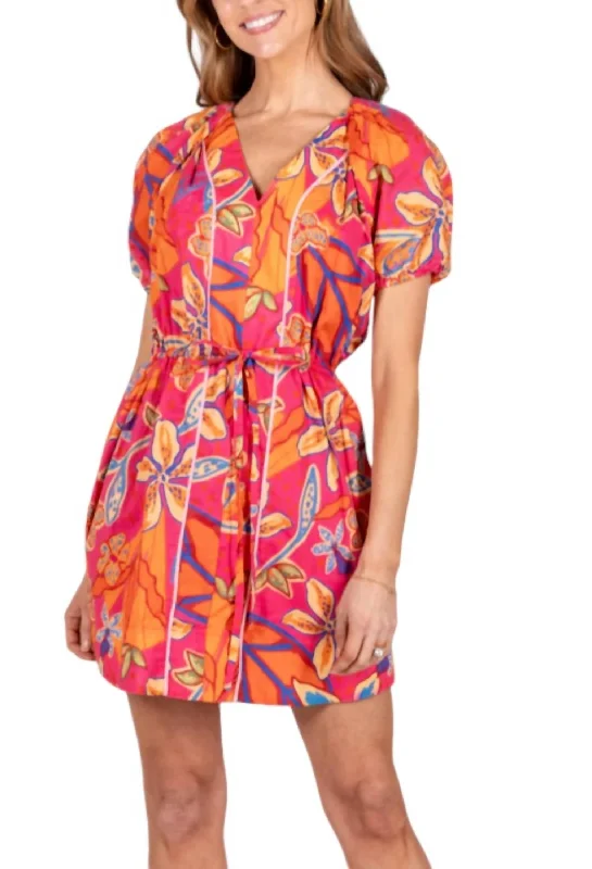 Online Specials Ella Dress In Pink Multi