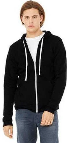 Year-End Sale Bella + Canvas 3909 Unisex Triblend Sponge Fleece Full-Zip Hoodie - Solid Black Triblend Year-End Sale Bella + Canvas 3909 Unisex Triblend Sponge Fleece Full-Zip Hoodie - Solid Black Triblend