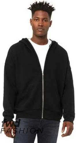 Reduced Prices Bella + Canvas 3741 Fwd Fashion Unisex Full-Zip Fleece with Zippered Hood - Black Reduced Prices Bella + Canvas 3741 Fwd Fashion Unisex Full-Zip Fleece with Zippered Hood - Black