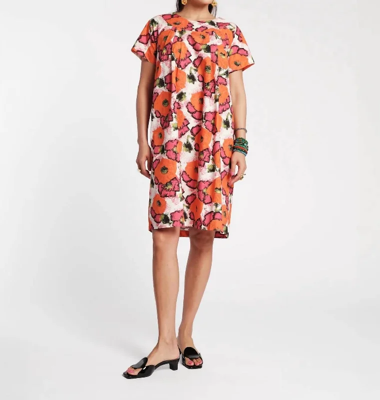 Major Savings Easy Dress In Pink/orange