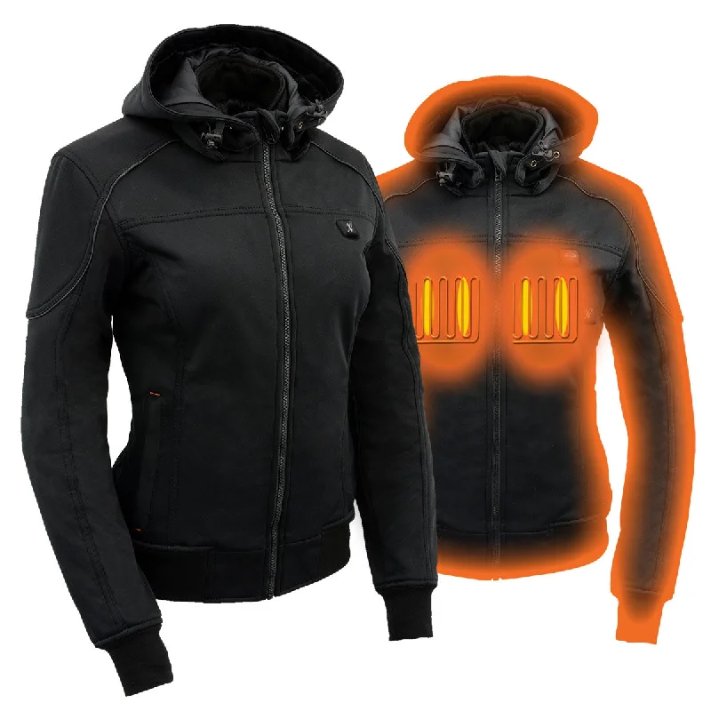 Amazing Deals Nexgen Heat MPL2761SET Women's Black 'Heated' Soft Shell Racing Style Heated Jacket for Hiking Riding w/ Battery Amazing Deals Nexgen Heat MPL2761SET Women's Black 'Heated' Soft Shell Racing Style Heated Jacket for Hiking Riding w/ Battery