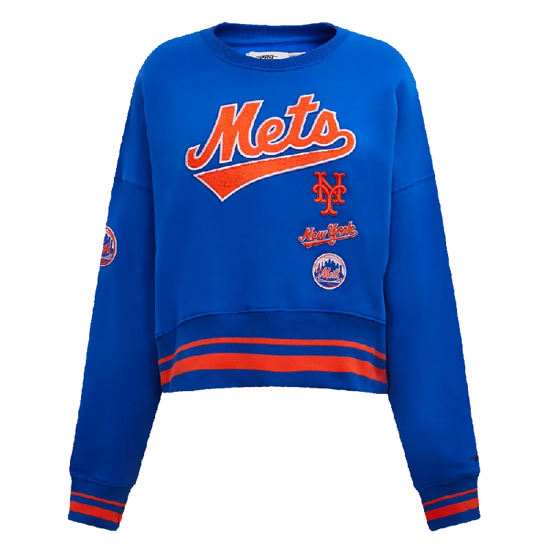 Bargain Prices SUDADERA DE CUELLO REDONDO MLB NEW YORK METS RETRO CLASSICS PARA MUJER