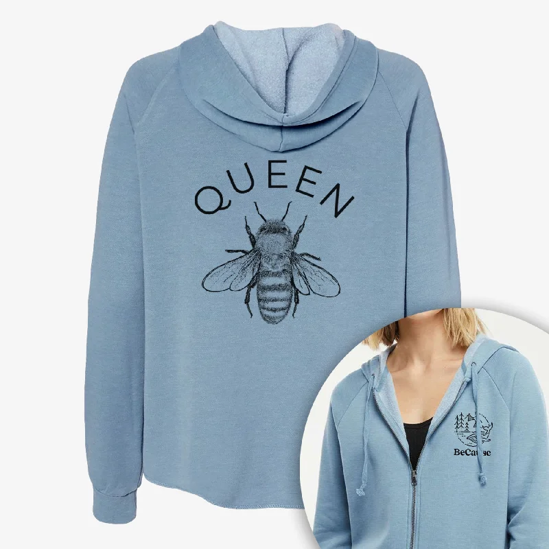 Midnight Madness Queen Bee - Women's Cali Wave Zip-Up Sweatshirt