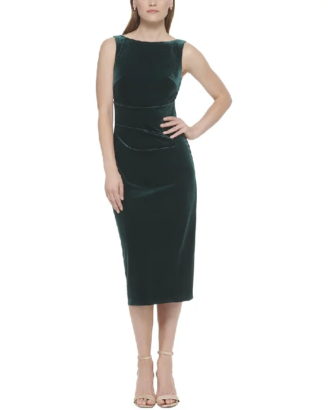 Unmissable Offer Eliza J Sleeveless Midi Velvet Dress