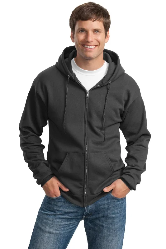 Low Prices Port & Company Tall Essential Fleece Full-Zip Hooded Sweatshirt. PC90ZHT