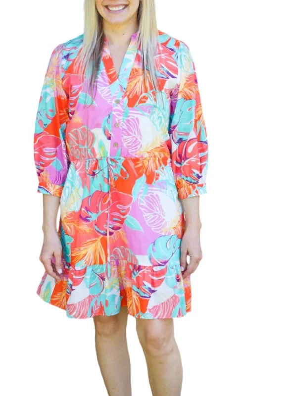 Don't Wait Cora Dress In Multi