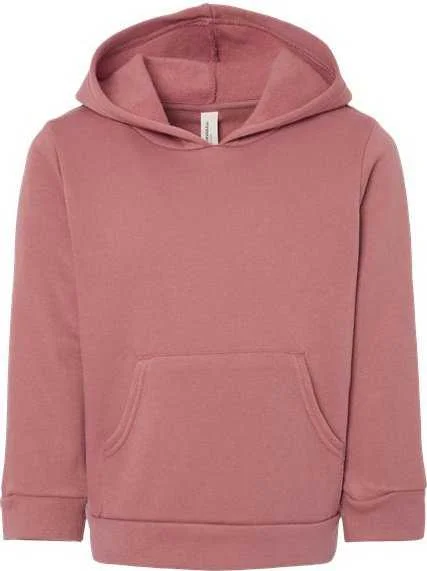 Special Discount Bella + Canvas 3719T Toddler Sponge Fleece Pullover Hoodie - Mauve