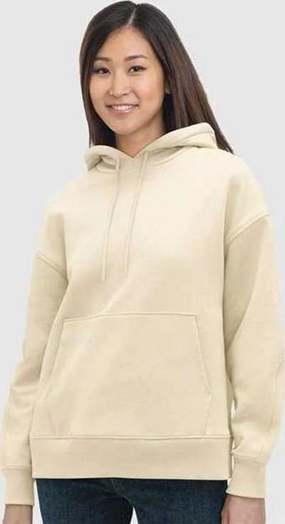 Limited Quantity Bayside 7760 Women's USA-Made Hooded Sweatshirt - Cream