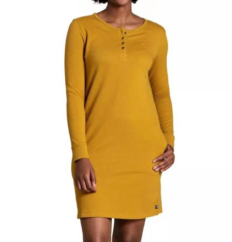 Fantastic Offers Ponderosa Long Sleeve Dress In Antler