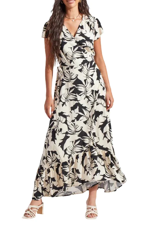 Instant Discount Floral Maxi Wrap Dress In Wailea