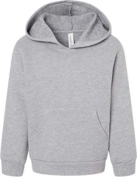Overstock Bella + Canvas 3719T Toddler Sponge Fleece Pullover Hoodie - Athletic Heather Overstock Bella + Canvas 3719T Toddler Sponge Fleece Pullover Hoodie - Athletic Heather