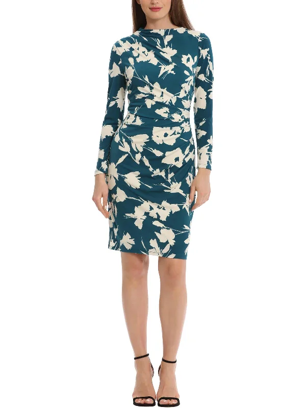 Best Deals Womens Gathered Above Knee Bodycon Dress