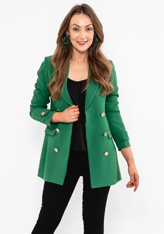 Exclusive Offers Seventy1 Double Breasted Long Blazer, Green