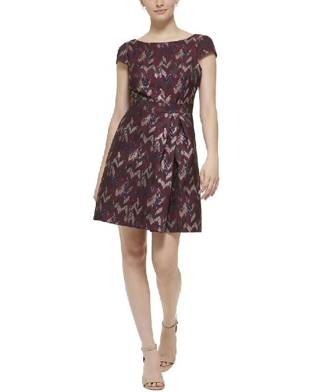 Buy More, Save More Vince Camuto Jacquard A-Line Dress
