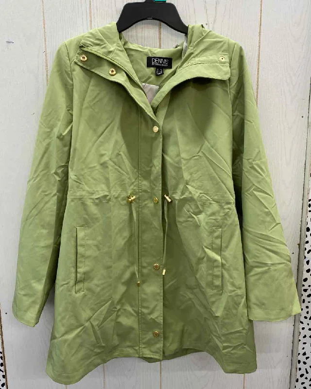 Unmissable Offer Dennis Basso Green Womens Size XS Jacket (Outdoor)
