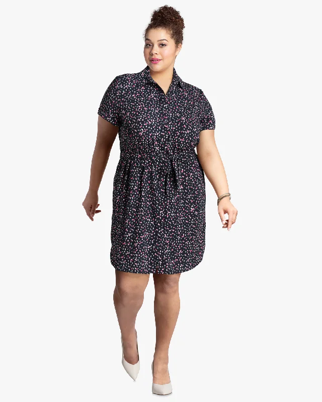 Limited Time Discount Sugarland Woven Shirt Dress | Navy / Pink