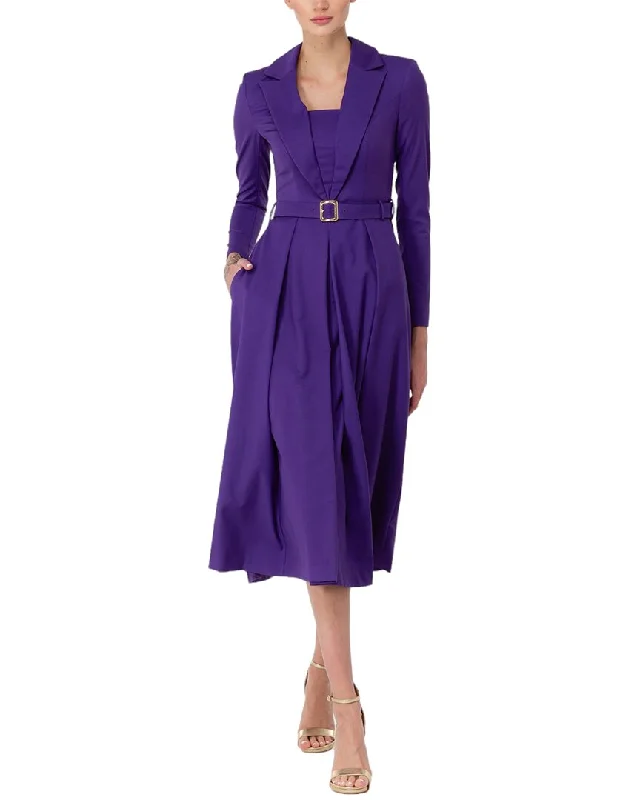 Deep Discounts BGL Wool-Blend Midi Dress