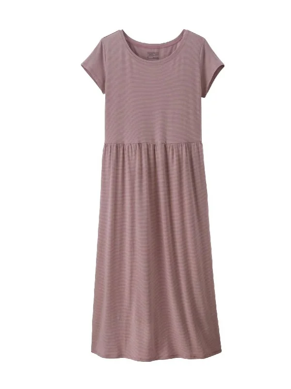 Stock Clearance Women's Kamala T-Shirt Dress In Evening Mauve