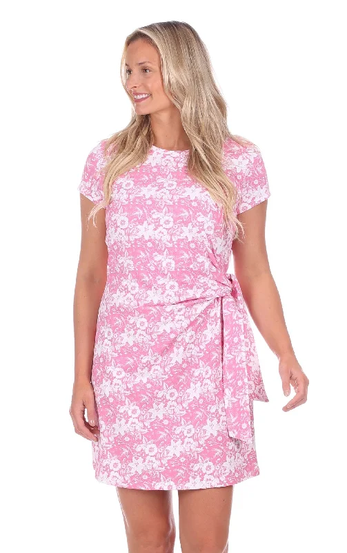 New Deals Lexi Dress in Azalea Botanical