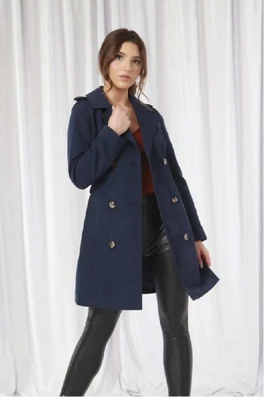 Shop and Save Double Second Fitted Trench Coat