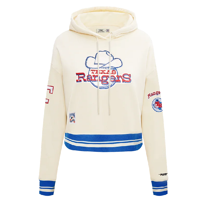 Great Deals SUDADERA CON GORRO MLB TEXAS RANGERS RETRO CLASSICS PARA MUJER