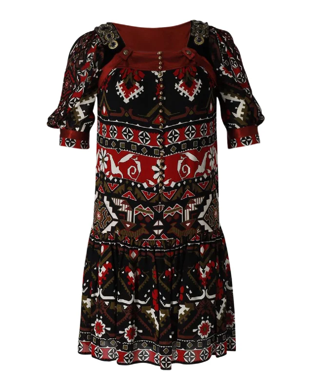 Special Savings Gucci Vintage 2008 Printed Mini Dress in Multicolor Viscose