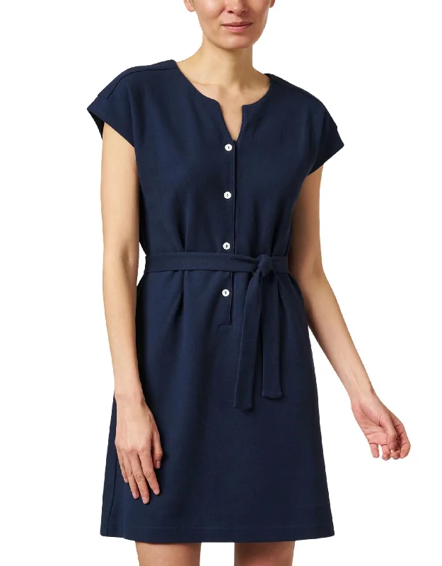 Discount Extravaganza Nico Cotton Dress In Navy Blue