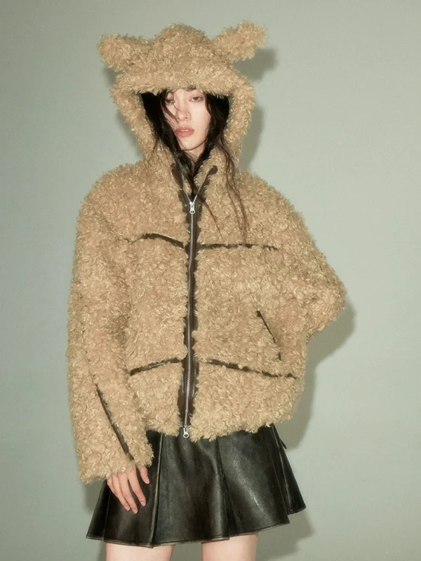 Deep Discounts Sustainable Rabbit-Eared Fur Coat