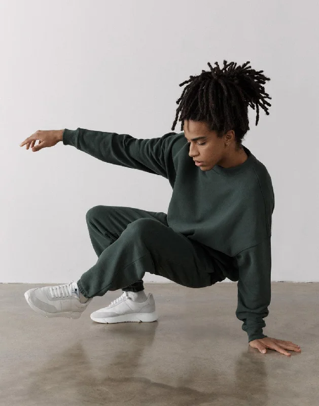 Bonus Savings The Oversized Crew in Earth Green