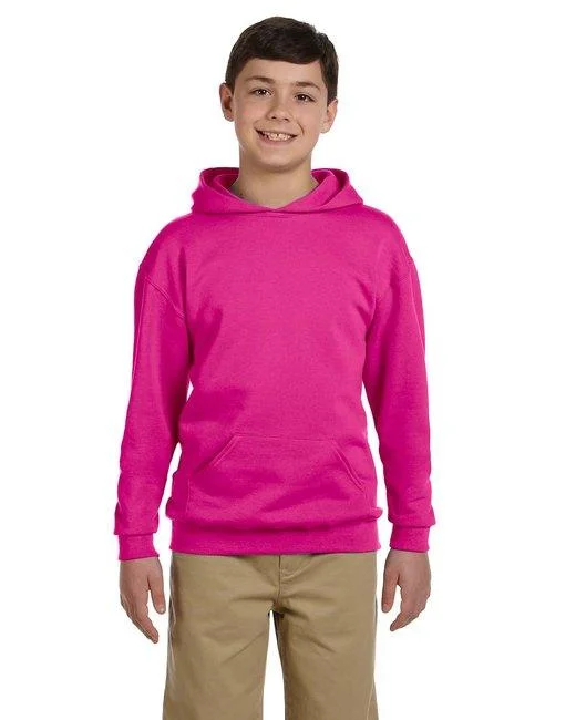 Amazing Deals Jerzees Youth 8 oz. NuBlend  Fleece Pullover Hooded Sweatshirt 996Y
