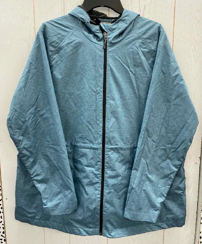 Last Chance 32 Degrees Teal Womens Size XL Jacket (Outdoor)