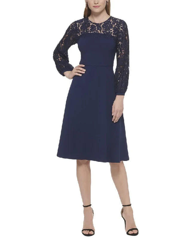 Online Exclusive Eliza J Midi Lace Dress