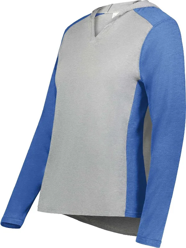 Daily Deals Augusta 6902 Ladies Gameday Vintage Hoodie - Gray Heather Royal Heather