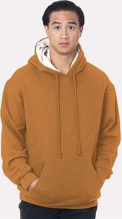 Midnight Sale Bayside 930 USA-Made Super Heavy Thermal Lined Hooded Sweatshirt - Caramel Brown Cream Midnight Sale Bayside 930 USA-Made Super Heavy Thermal Lined Hooded Sweatshirt - Caramel Brown Cream