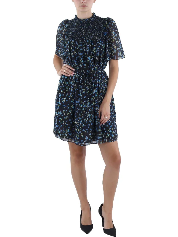 Crazy Savings Womens Floral Print Above Knee Shift Dress