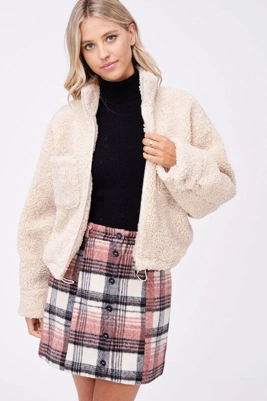 Price Rollback Emory Park Sherpa Jacket With Front Pockets