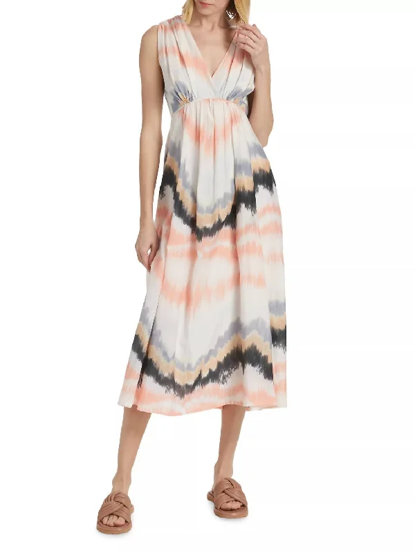 Discount Days Carranza Maren Midi Dress In Pastel Hue