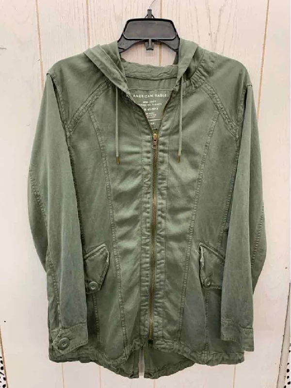 Doorbuster Deal American Eagle Olive Womens Size Small Jacket (Outdoor)