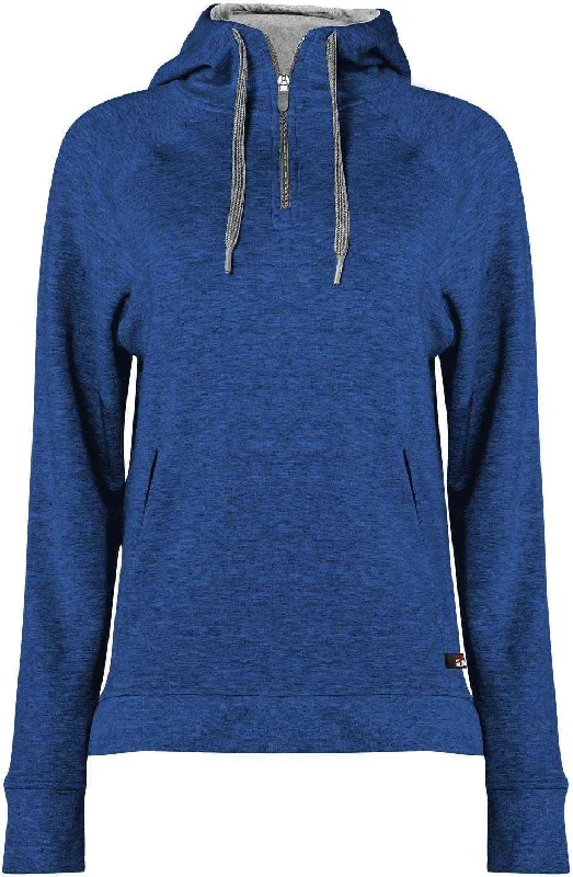 Huge Discounts Badger Sport 1051 Fit Flex Ladies' Hoodie Zip - Royal