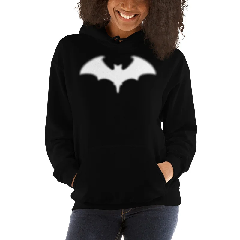 Special Discount Blurry Bat Halloween Goth Women's Hoodie Sweatshirt