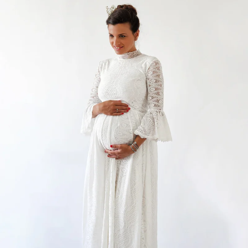 One-DAY Sale Maternity Dress With a Train  #7012