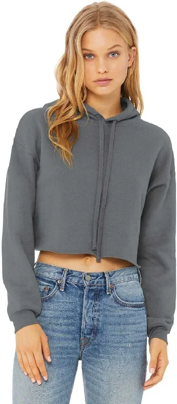 Price Break Bella + Canvas 7502 Women's Sponge Fleece Cropped Fleece Hoodie - Storm