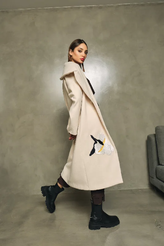 Price Cut OFF WHITE LILY COAT