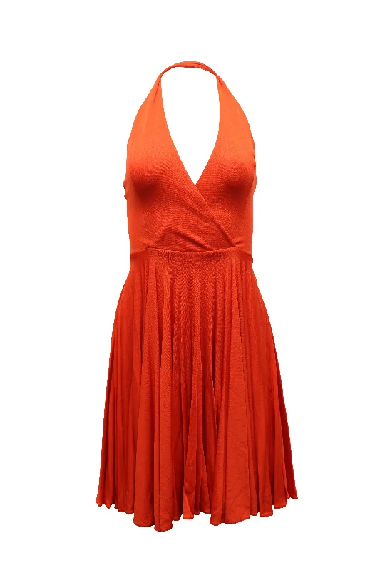 Mega Sale Ralph Lauren Collection Halter Dress Dress in Orange Viscose