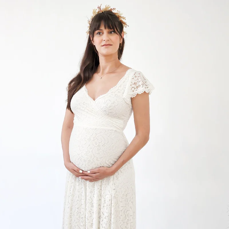 Low Prices Maternity Lace Dress #7020