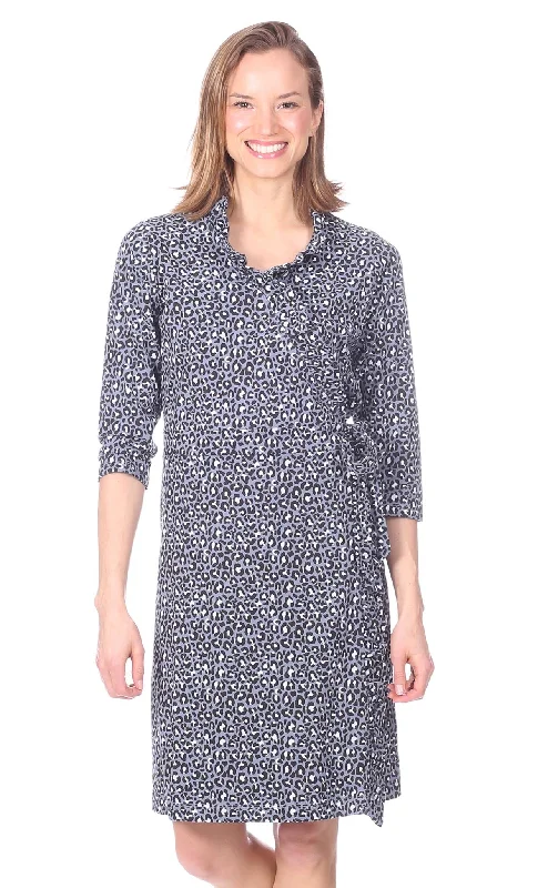Customer Appreciation Sale Corrine Dress in Grey Leopard